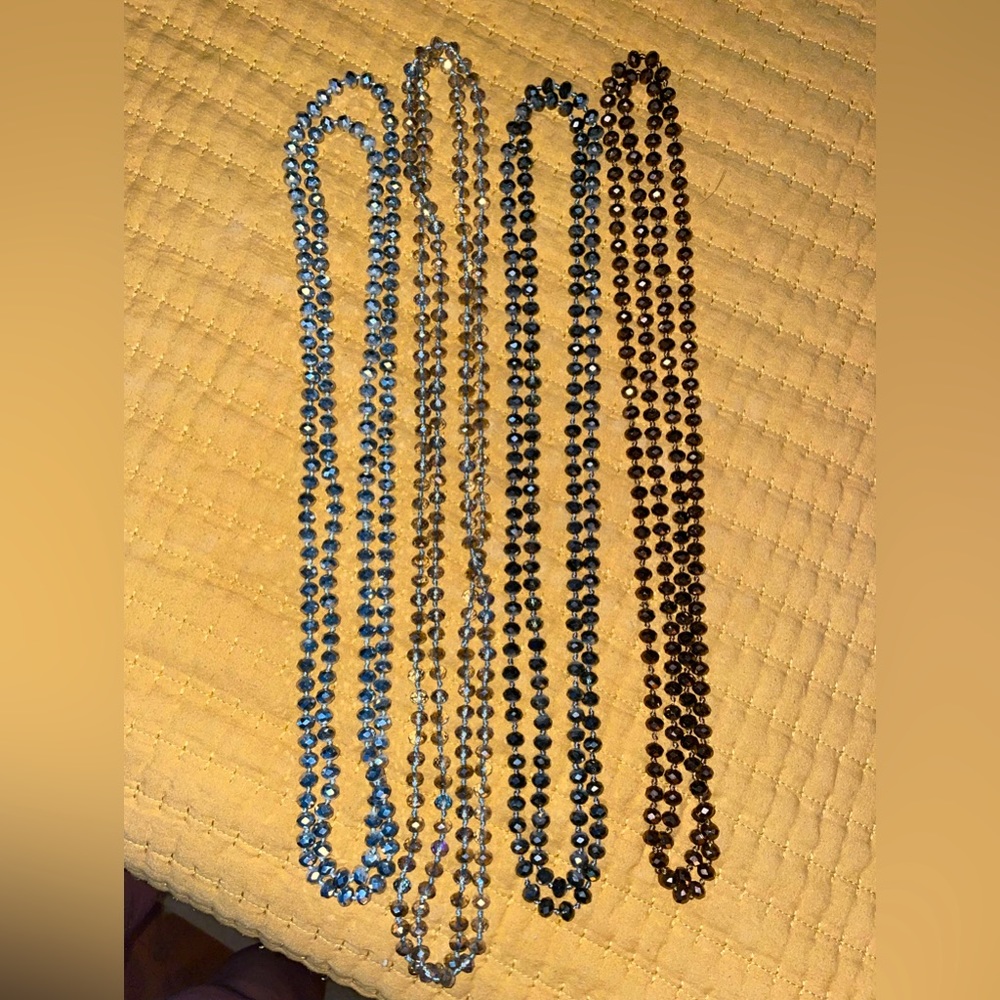 4 Infinity Wrap Necklaces